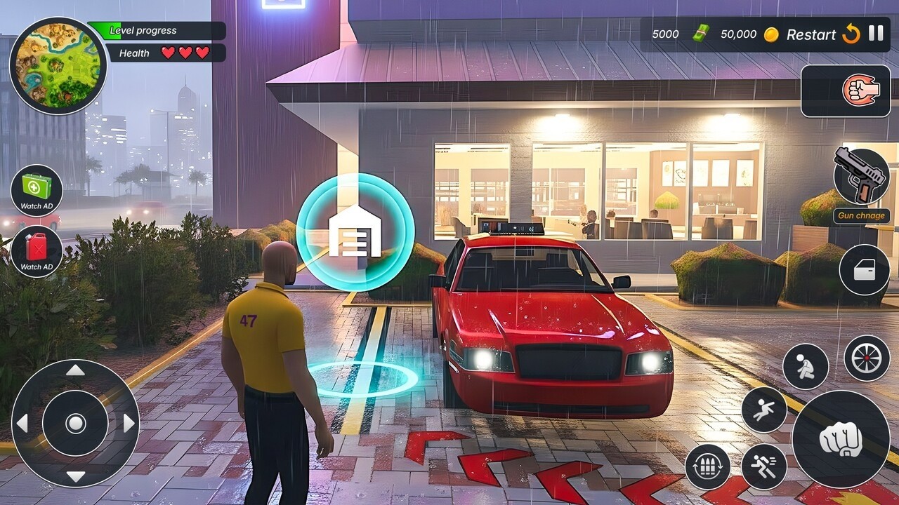 World Grand Gangster Simulator - Part 1 - Android Gameplay