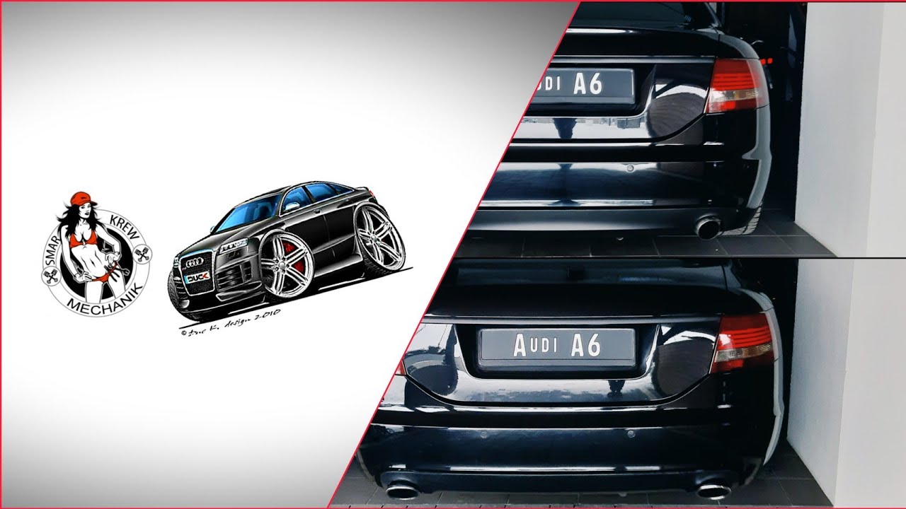 Tuning Audi A6 C6 4F S-LINE RS S6 V6 2.7 TDI Zmiana na S-LINE Klapa Dyfuzor Motivation Garage PL 