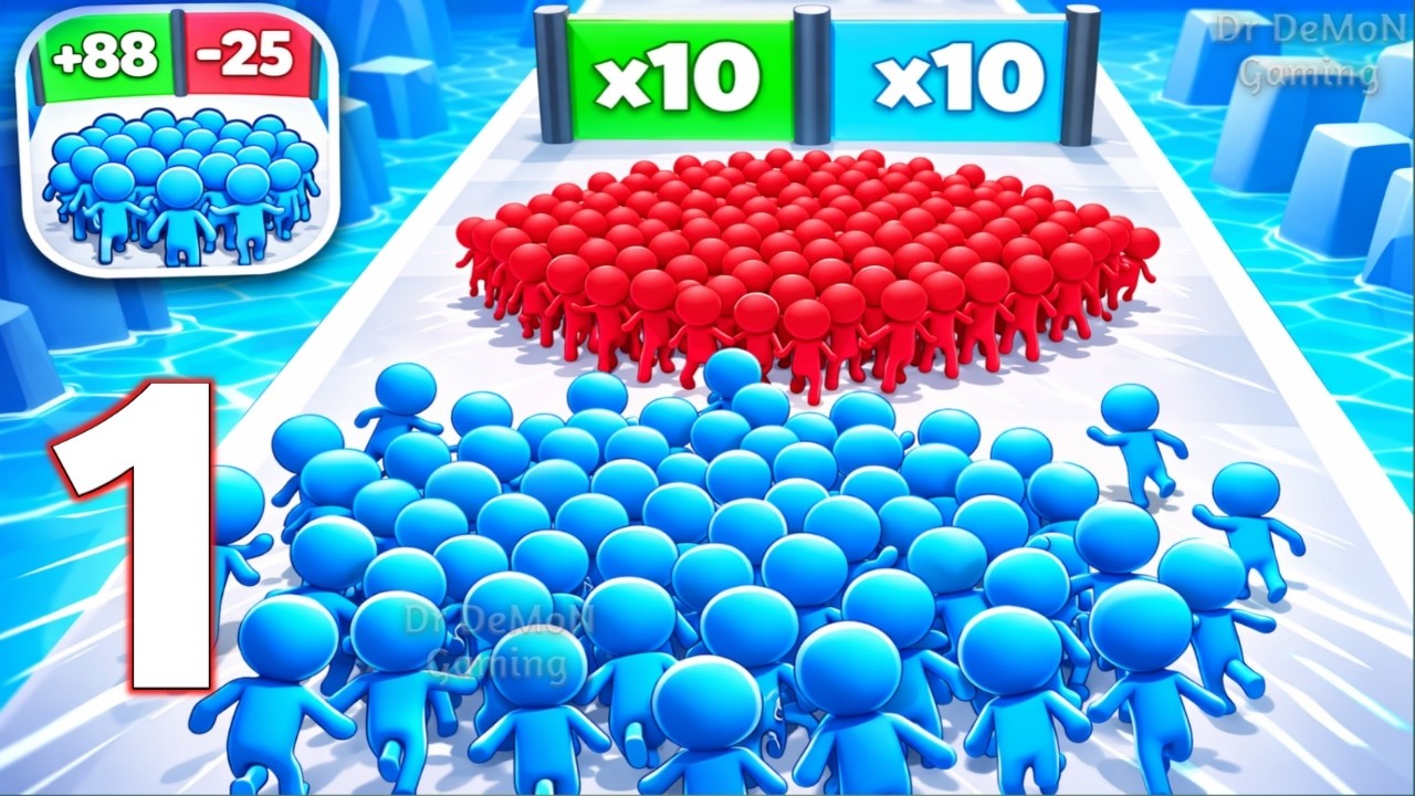 Count Masters: Crowd Evolution (Level 1-15) | Gameplay Walkthrough - Part 1 (Android & Ios)