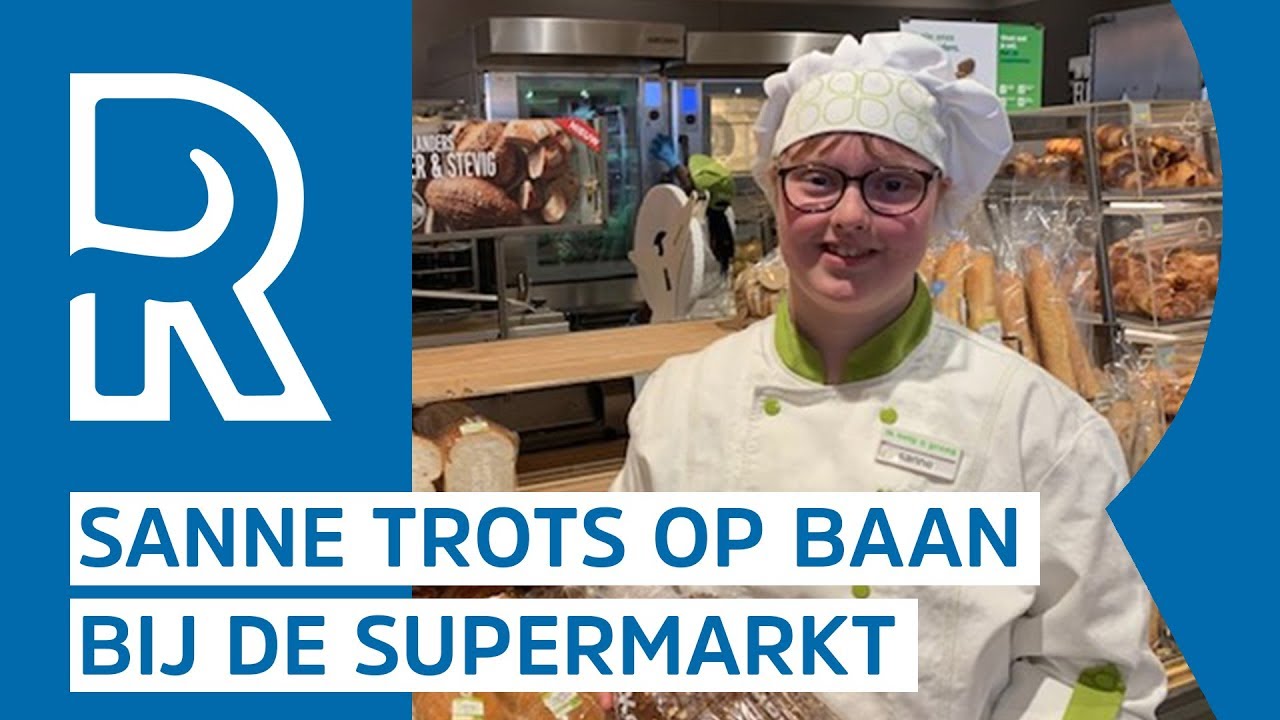Sanne krijgt haar droombaan in de supermarkt: 'Wilde hier op mijn vierde al werken'