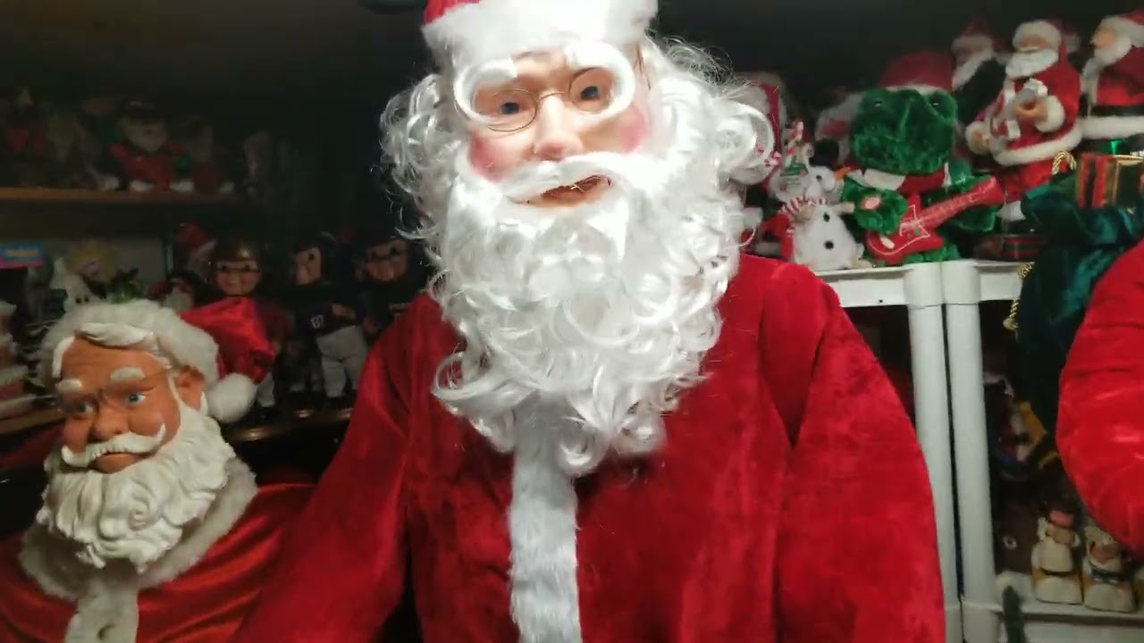 Animated Life Size Dancing and Singing Santas