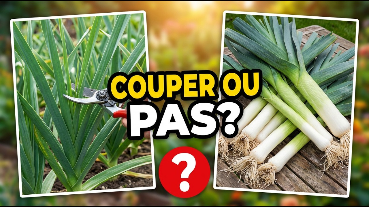Faut-il tailler les feuilles des poireaux?