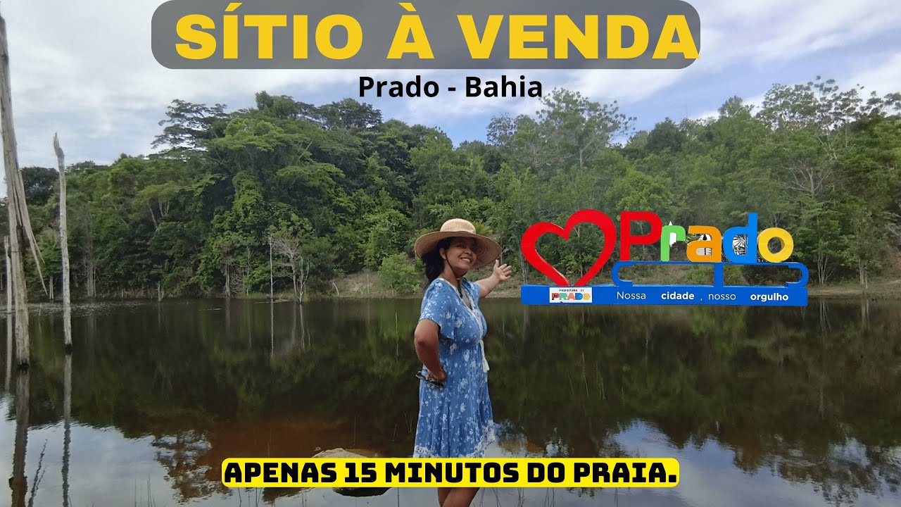 Venda de sítio de 60 mil metros,  com muita água, em  Prado - Bahia.