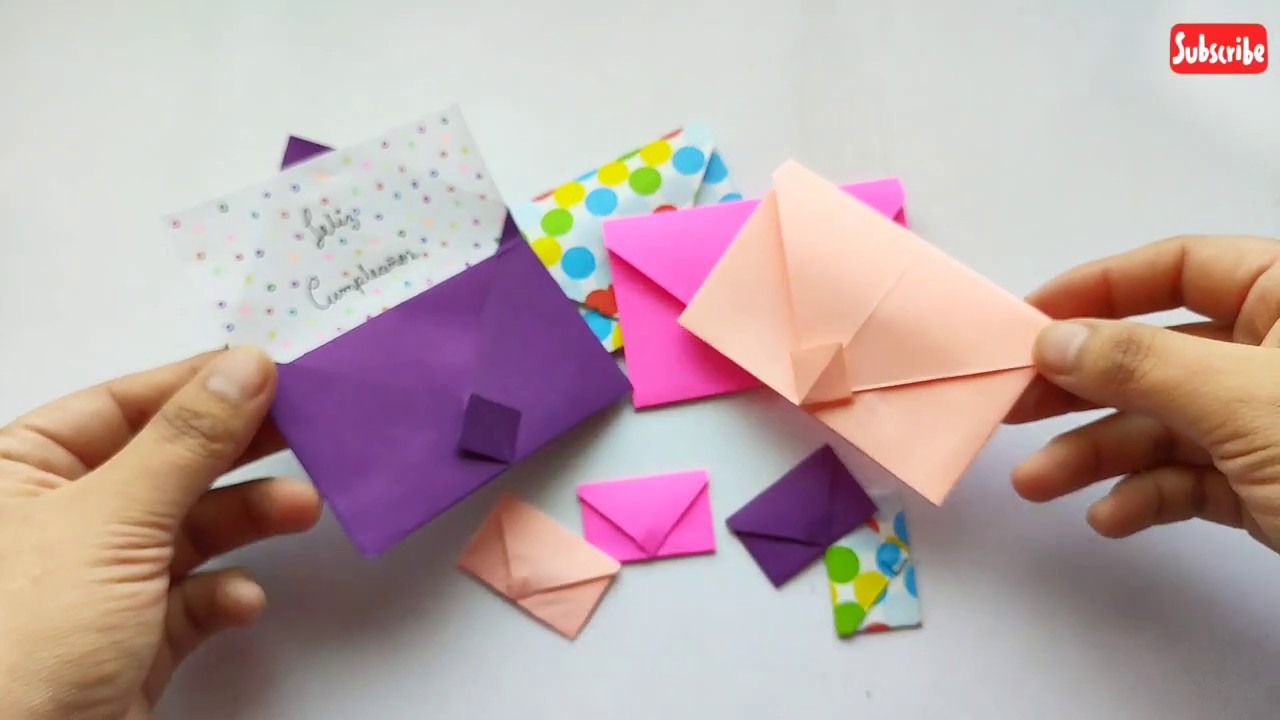ORIGAMI sobre carta 👍 f&aacute;cil y r&aacute;pido papiroflexia (easy and fast) Diy शिल्प