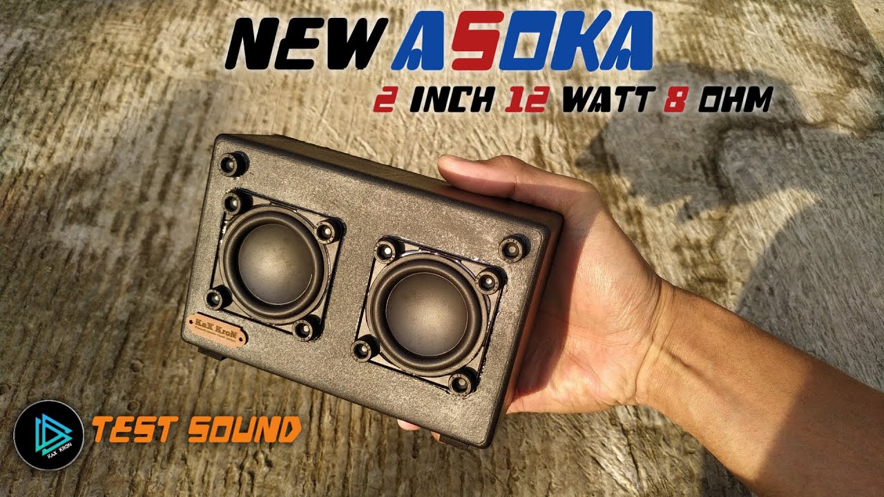 Black Edition || New Asoka 2 inch 12 Watt Bluetooth Speaker From Box X5 || Sound Test ||