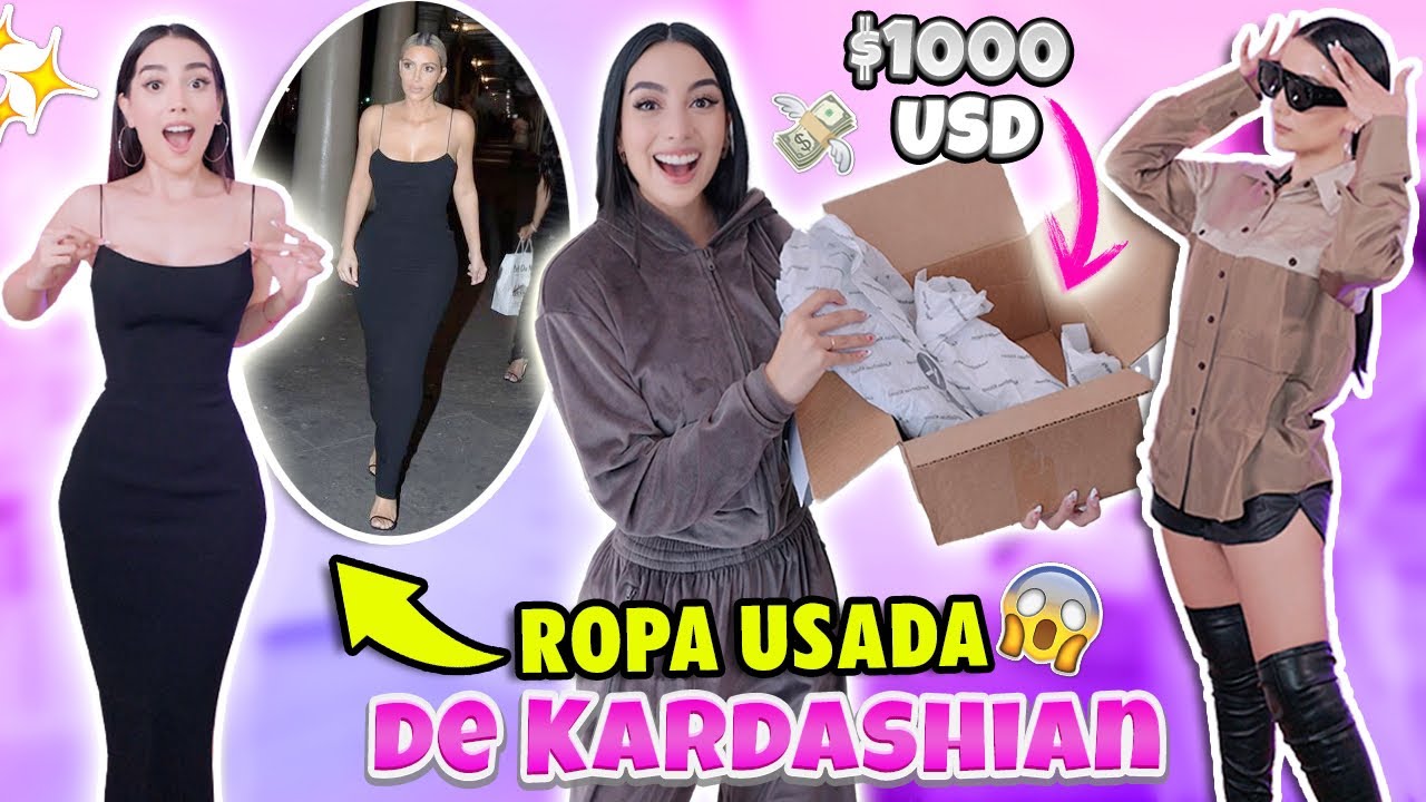 COMPRE ROPA USADA DE LAS KARDASHIAN 😱  PROBANDO TODO ¿Valieron los 1000 Dólares? 😣 | Claudipia