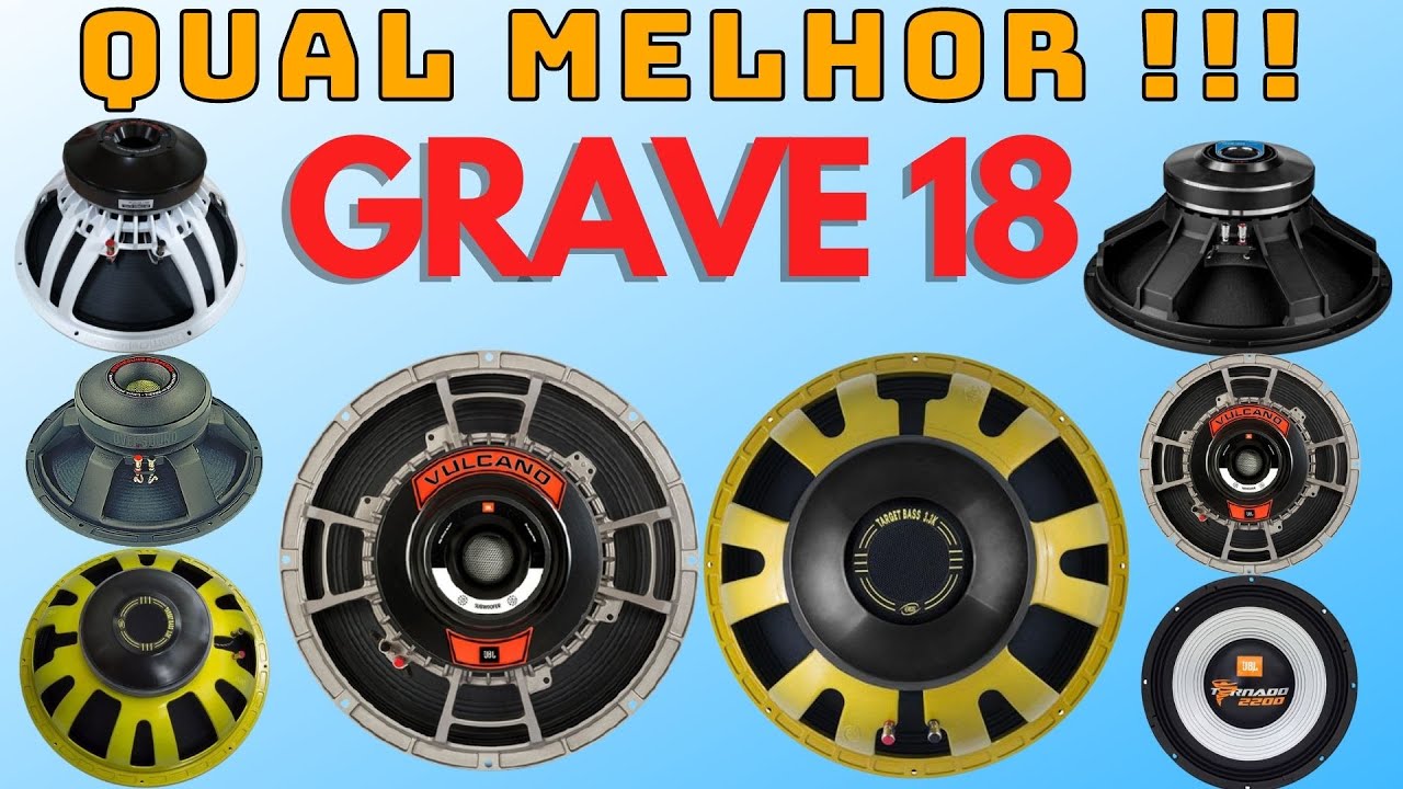 OS 5 MELHORES ALTO FALANTES de 18 polegadas  DICAS CARACTERÍSTICAS #somautomotivo