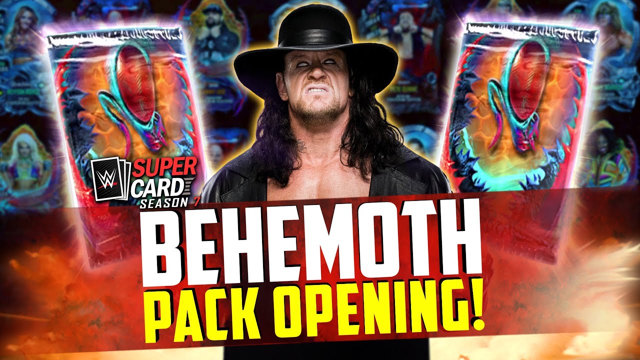 CRAZY BEHEMOTH TIER PACK OPENING!! | WWE SuperCard Season 7