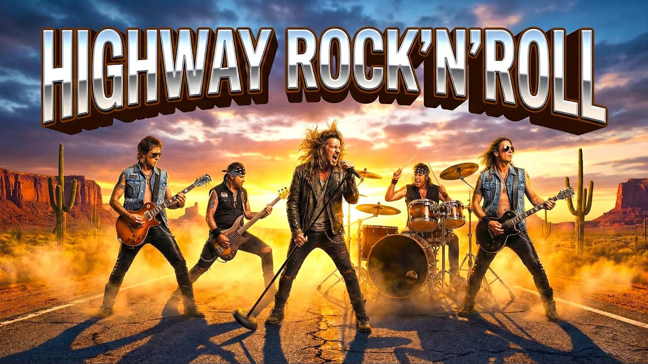 Highway Rock’n’Roll | Desert Stage Fury 🔥 Road King Rock Mix for Long Drives