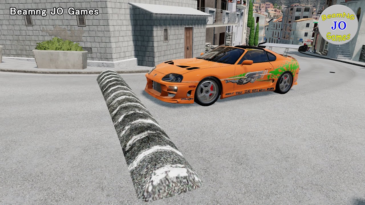 Cars vs Massive Speed Bumps # 138 – BeamNG JO Games