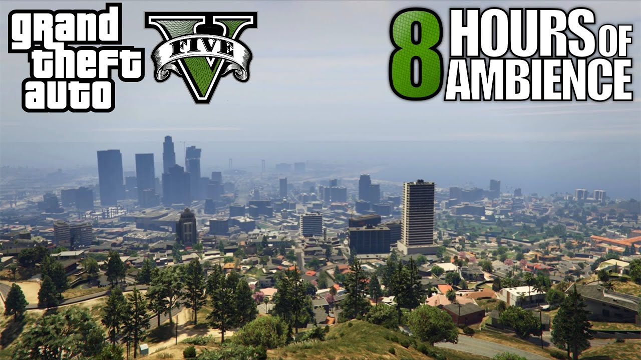 The Los Santos Skyline from the Galileo Observatory | 8 Hours of Grand Theft Auto 5 Ambience