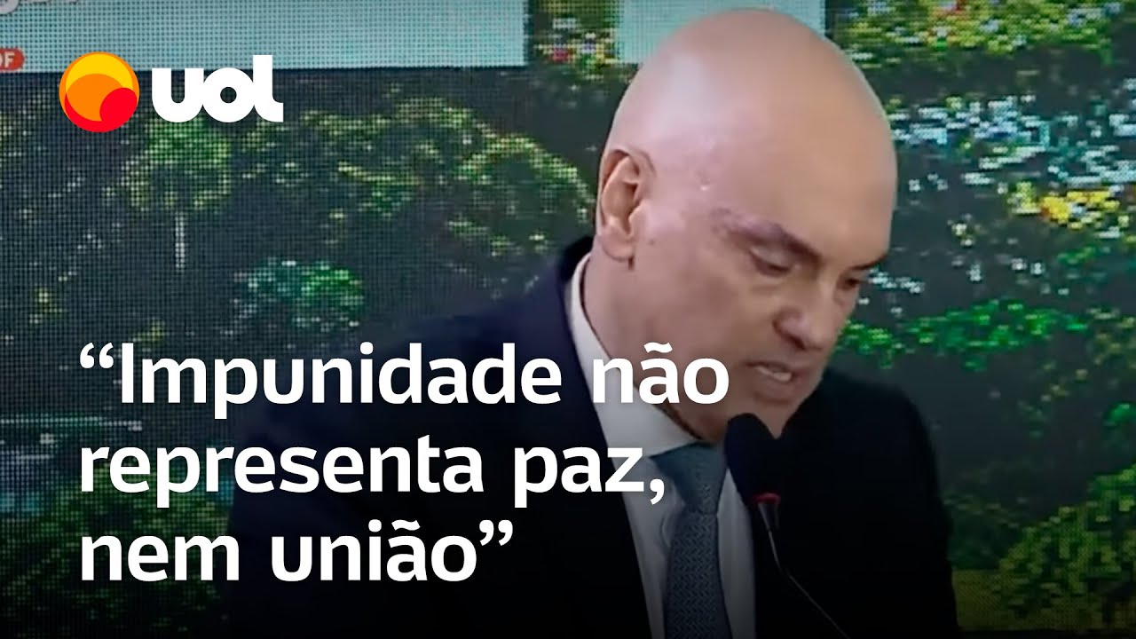 Moraes sobre o 8/1: Paz e união não podem ser confundidas com impunidade