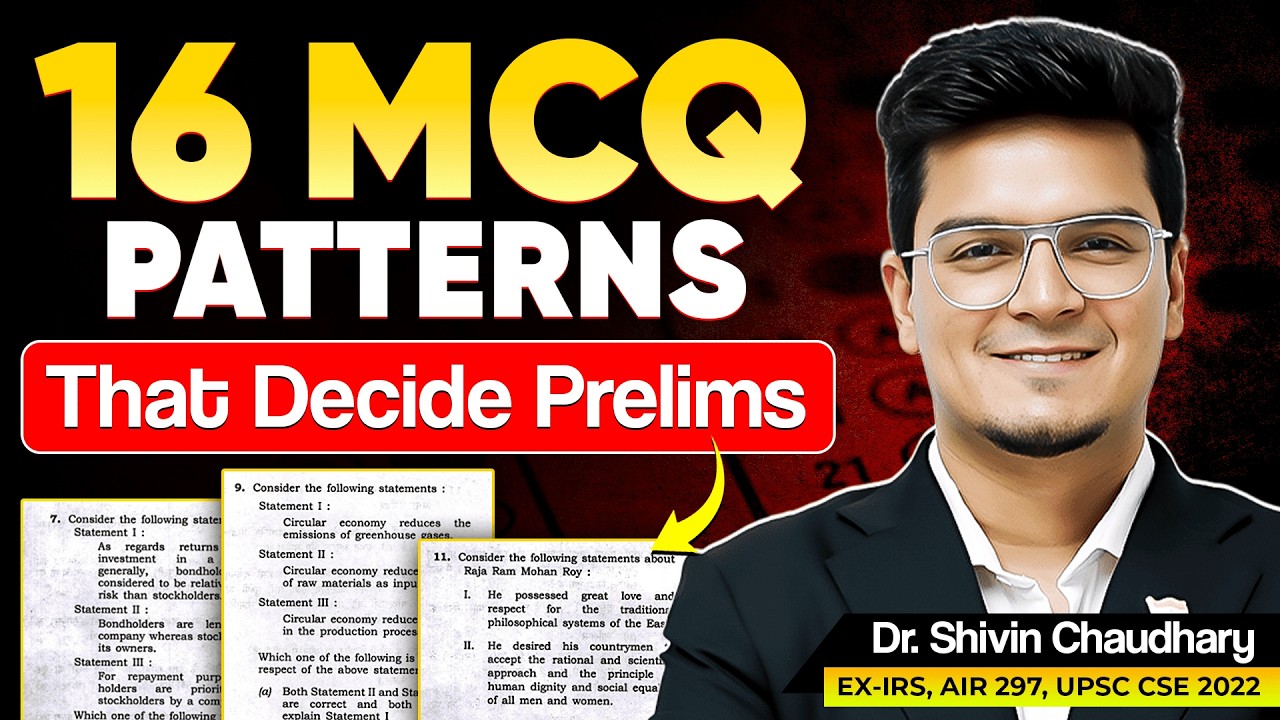 How to Solve Any UPSC Prelims Question | 16 MCQ Types | Question Solving Strategy