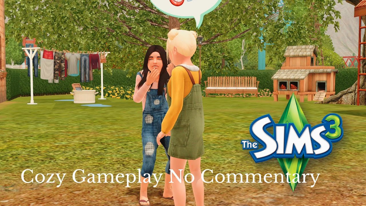 Sims 3 Cozy Family Gameplay No Commentary/Cottagecore ASMR Part 3