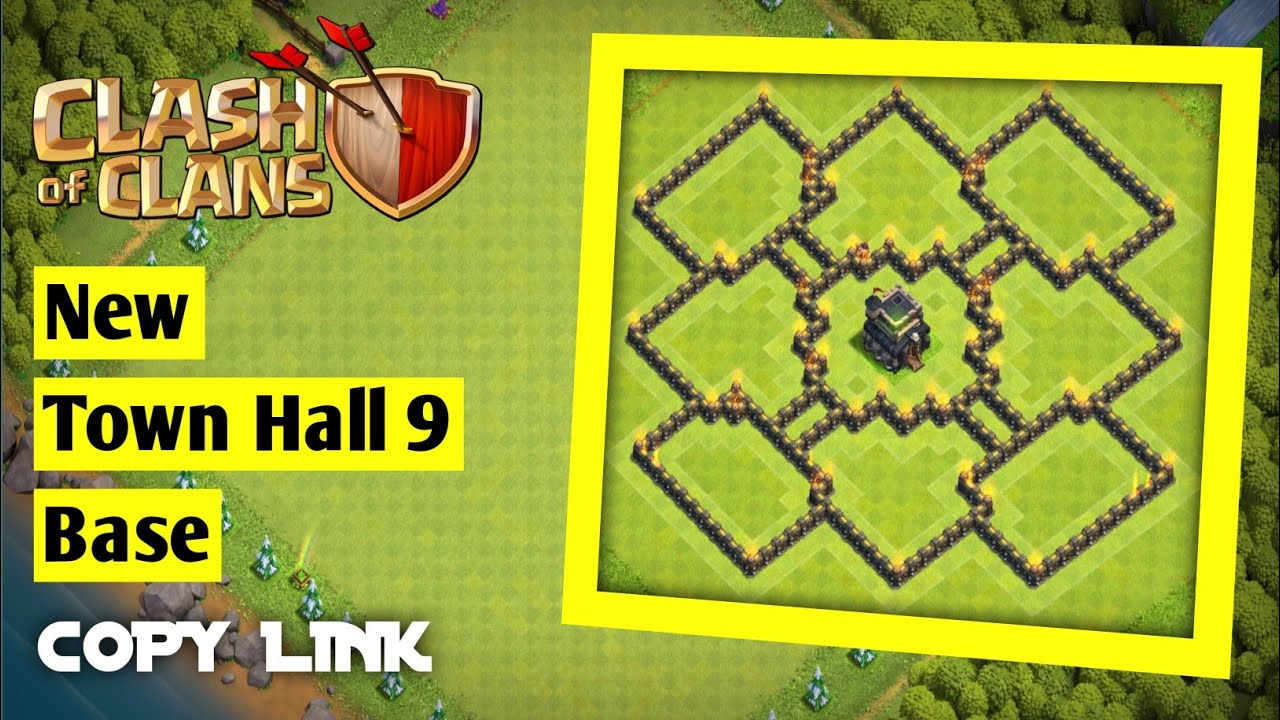 The New Best TH9 Hybrid/Trophy[Defence]Base 2022! Town Hall 9 Hybrid Base Design - COC