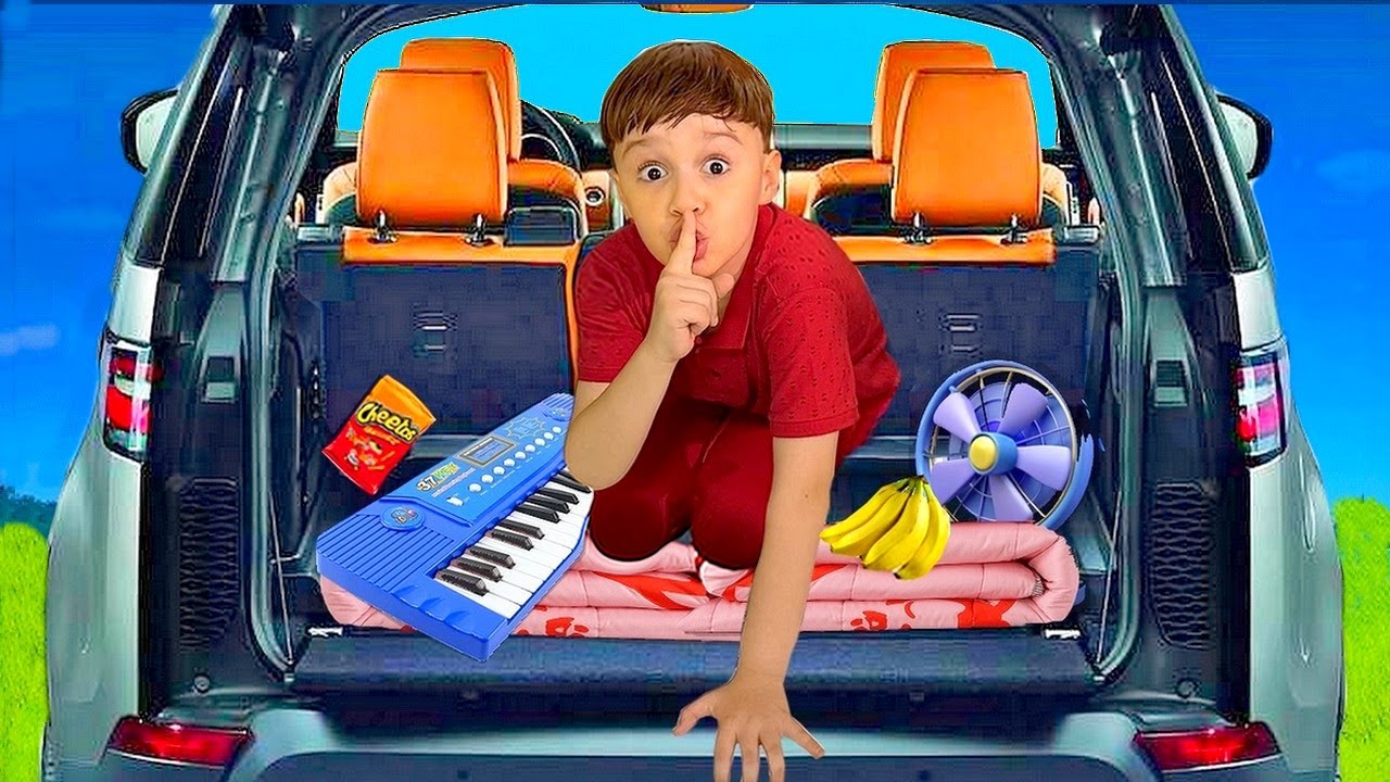 MEU IRMÃOZINHO GABRIEL Fez um QUARTO SECRETO no CARRO DO MEU PAI
