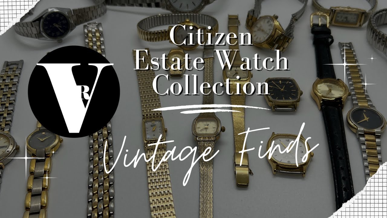 Citizen Estate Watch Collection Rare Finds | Vintage Thrift Store Watch Lot
