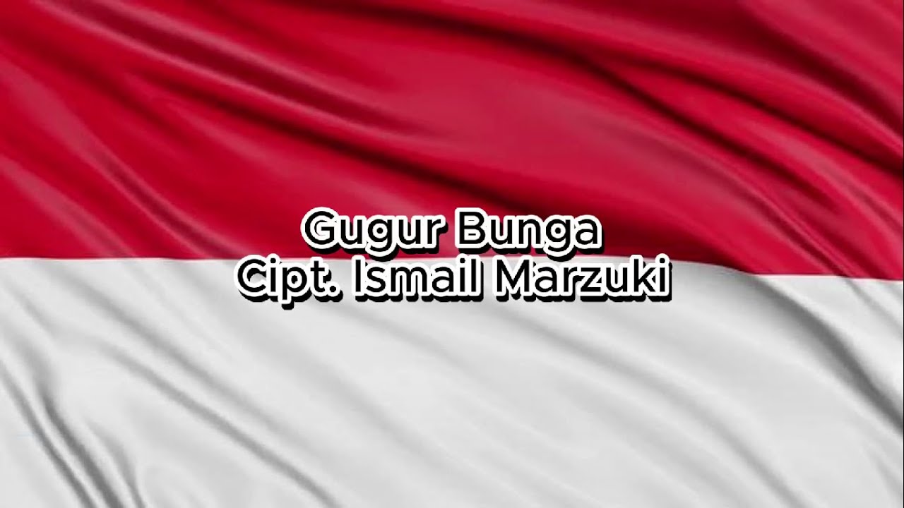 GUGUR BUNGA (KARAOKE) | Ismail Marzuki | Paduan Suara SMPN 1 Cipanas