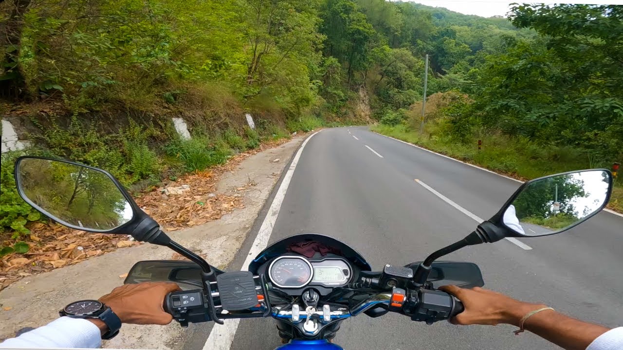 Bajaj Platina 110 Comfortec Ride on Beautiful Mountain Roads | Raw Footage | Somendra Auto