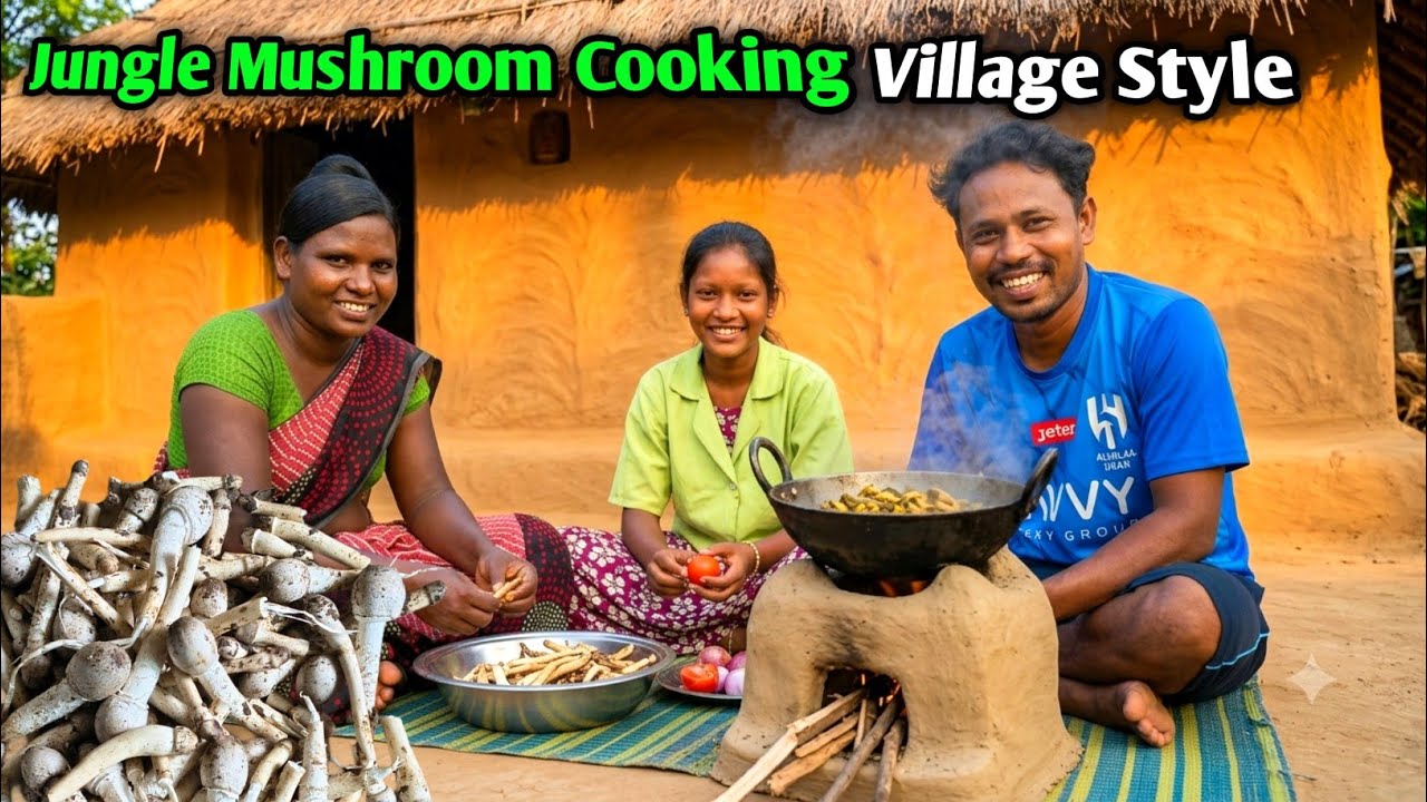 Jungle Mushroom Village Style Cooking| Wild Mushroom| Jangli Mushroom 