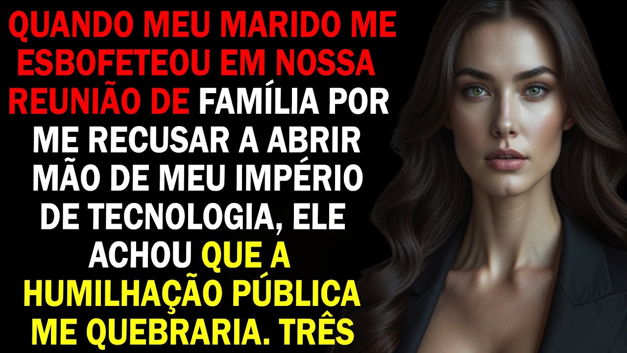 EM NOSSA REUNIÃO DE FAMÍLIA, MEU MARIDO ME DEU UM TAPA QUANDO ME RECUSEI A ENTREGAR MINHA EMPRESA.