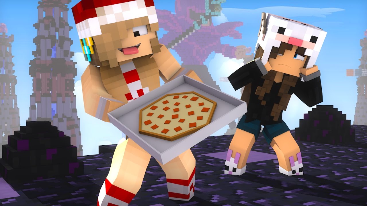 Minecraft: ELA ME TROCOU POR PIZZA! - EGGWARS