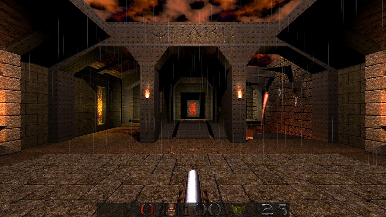 QUAKE Epsilon build episode 1 playthrough 4K - nightmare skill - all secrets - 