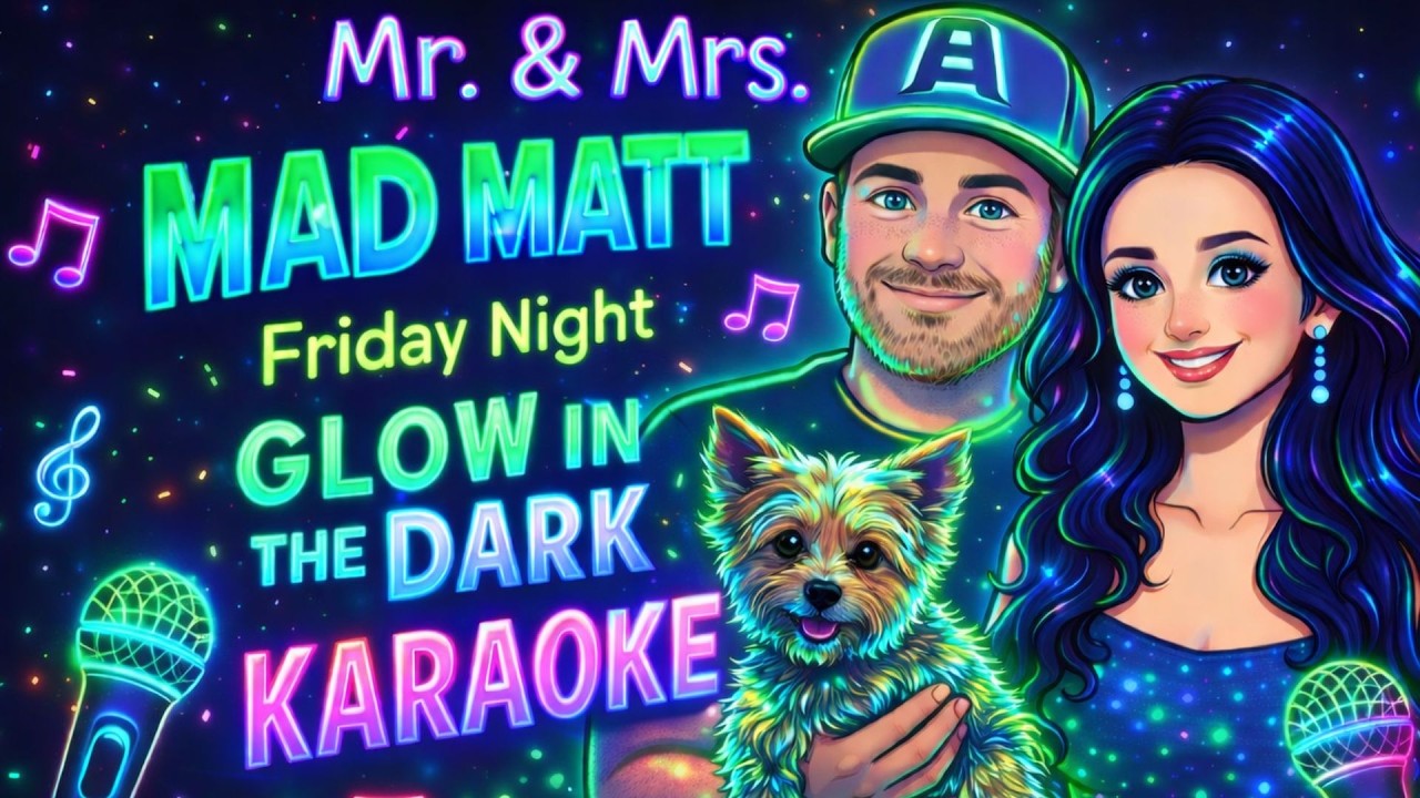 🎤✨️ Mr. & Mrs. Mad Matt Glow In The Dark Karaoke ✨️🎤