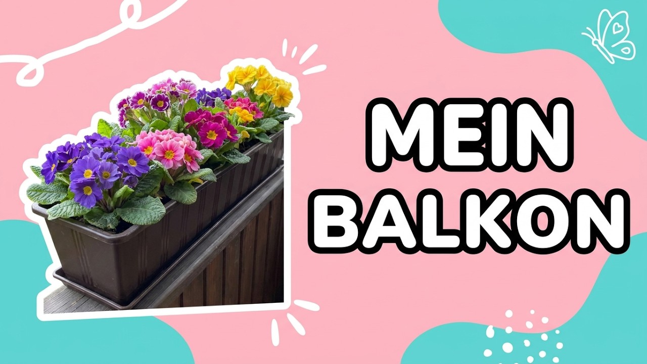 Balkon Makeover im Frühling | Putzen, Pflanzen & Fenster vogelfreundlich machen