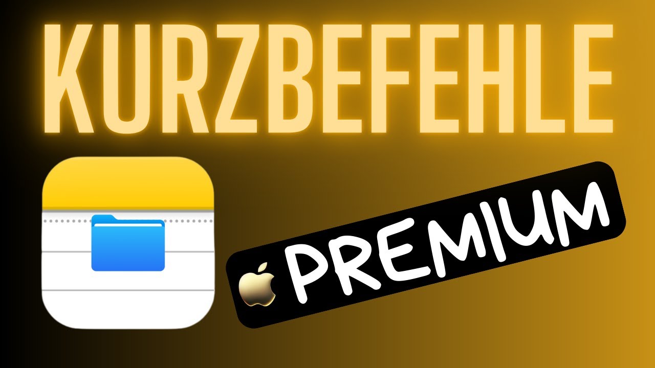 2 PREMIUM iPhone Kurzbefehle - IOS 18 - Notizen und Dateien App!