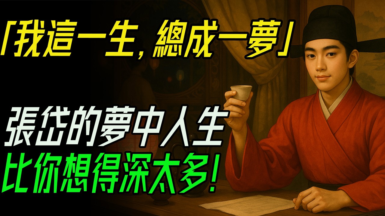 「我這一生，總成一夢」——張岱的夢中人生，比你想得深太多！《陶庵夢憶》：一位遺民詩人，用美與記憶對抗現實的崩塌。#張岱 #ZhangDai #陶庵夢憶 #TaoAnDreamMemoir #文學經典
