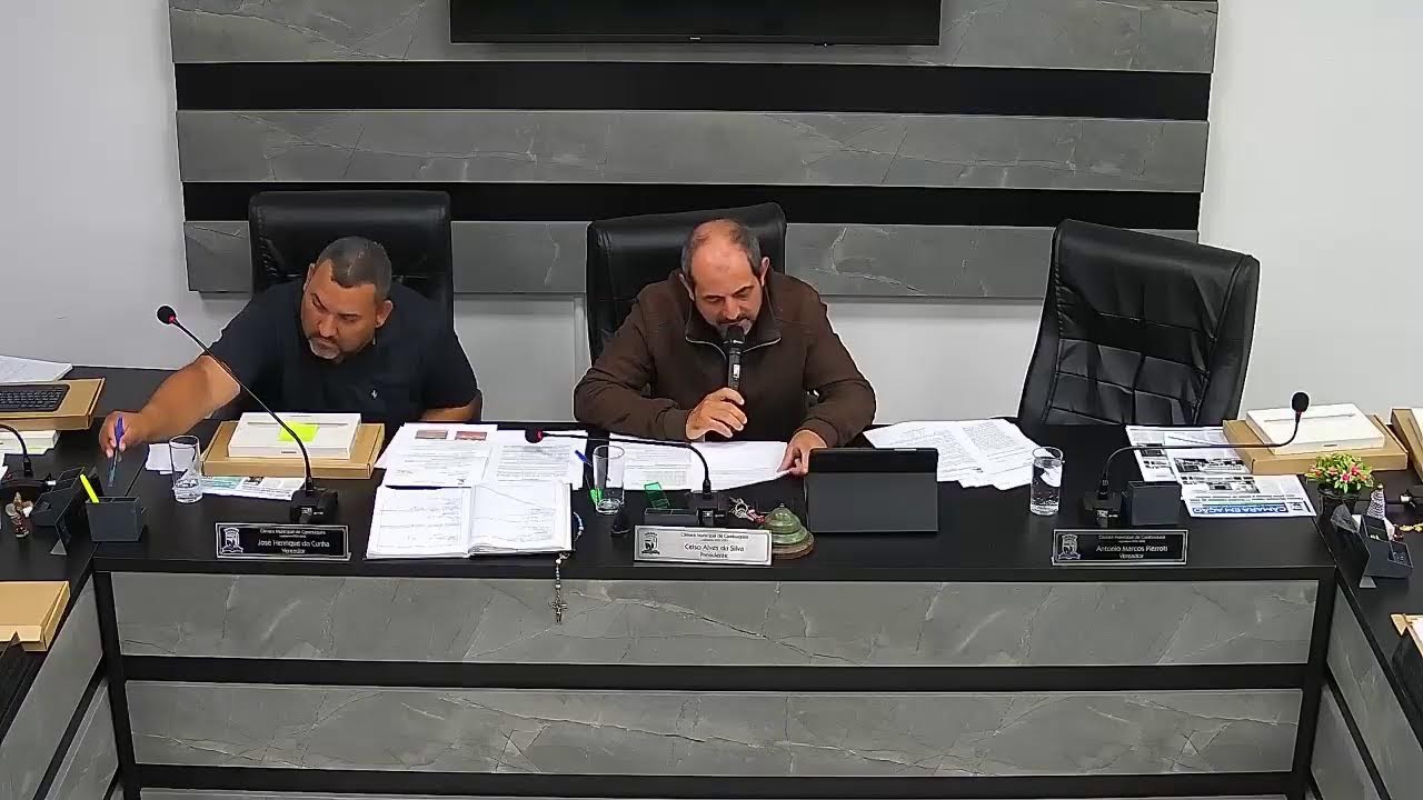 Transmissão ao vivo da Reunião Ordinária da Câmara Municipal de Cambuquira/MG - 18/02/2026.