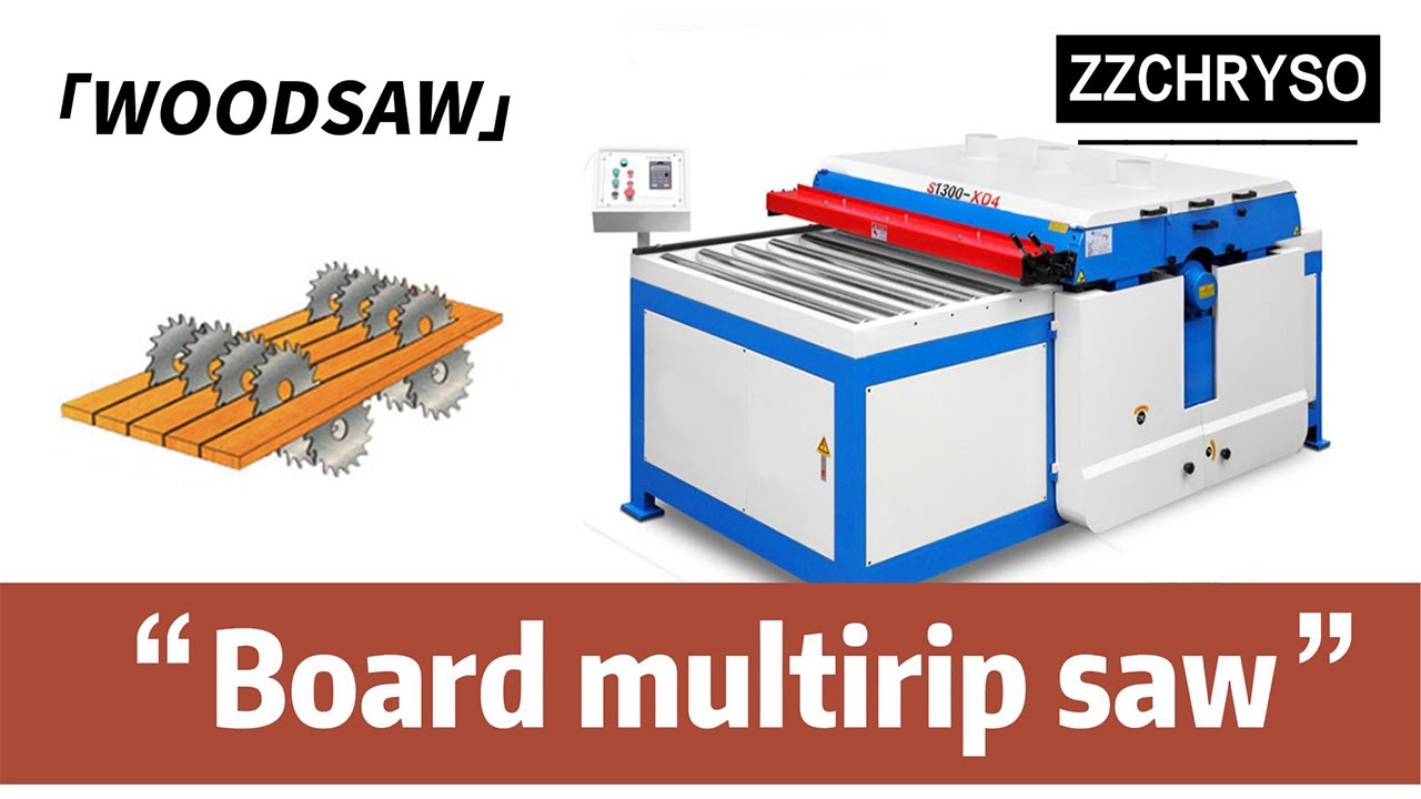 1300mm Multi Blade Rip Saw Machine Mills | Plywood Mdf Board Multi Rip Saw Machinery