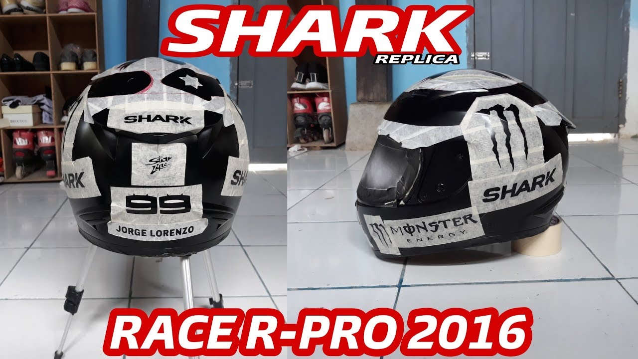 How to paint shark race r-pro jorge lorenzo 2016 replica | basic kyt r10