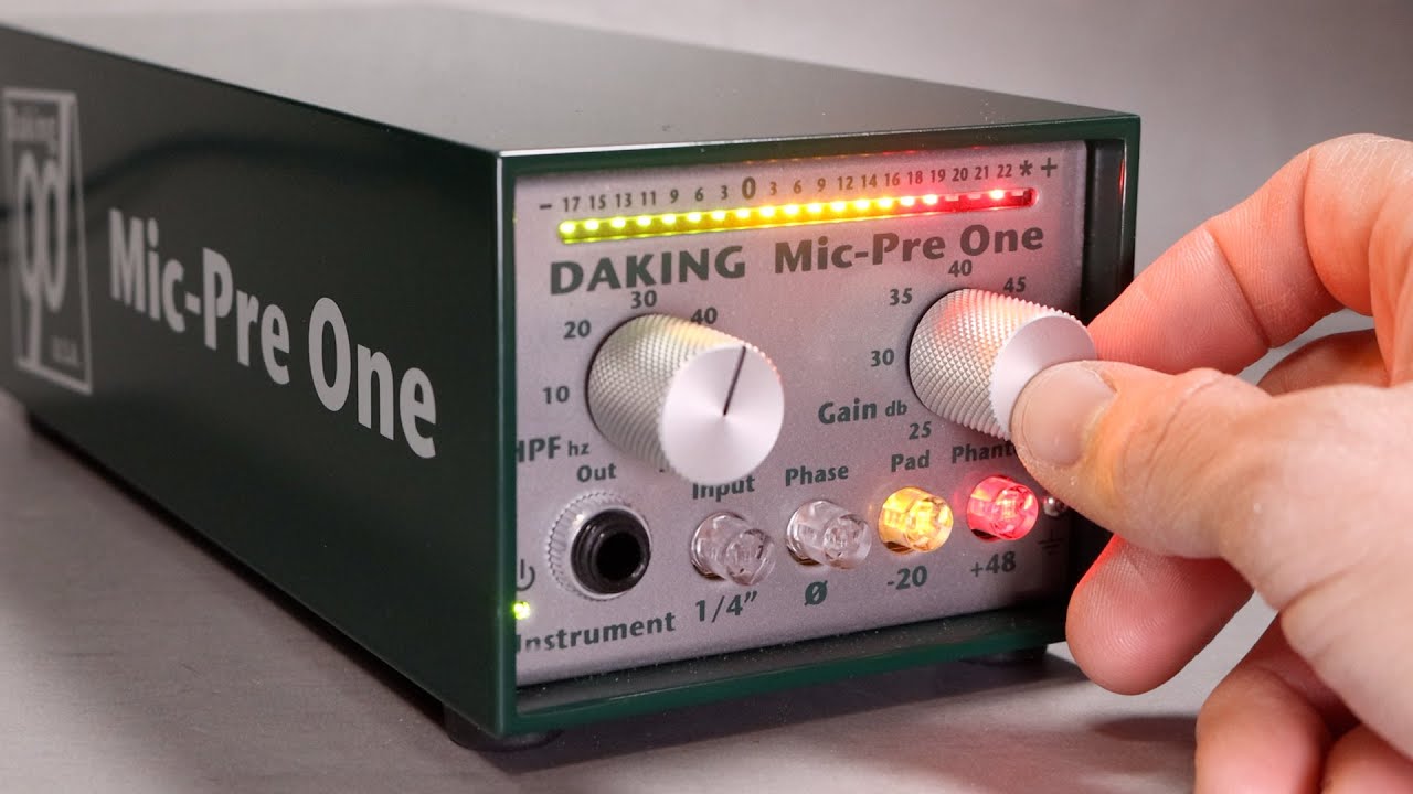 Recenzja / test przedwzmacniacza mikrofonowego Daking Mic Pre One