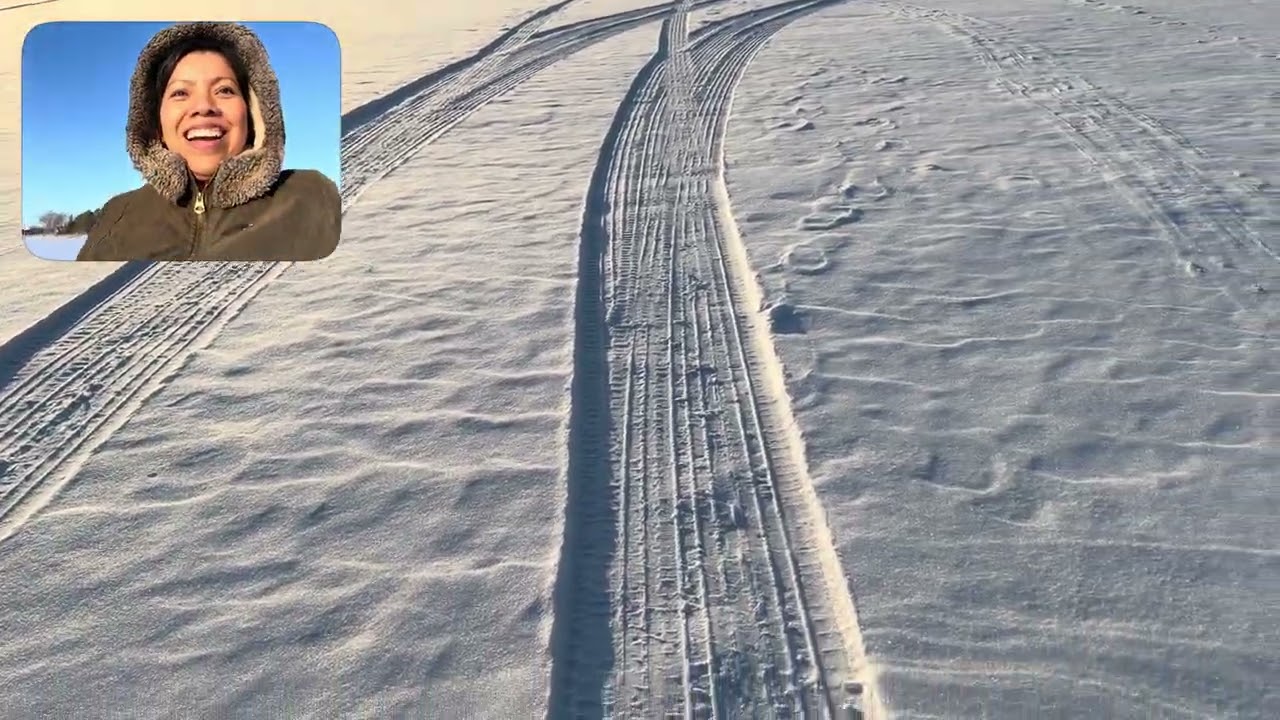 Caminando en el lago congelado! ❄️