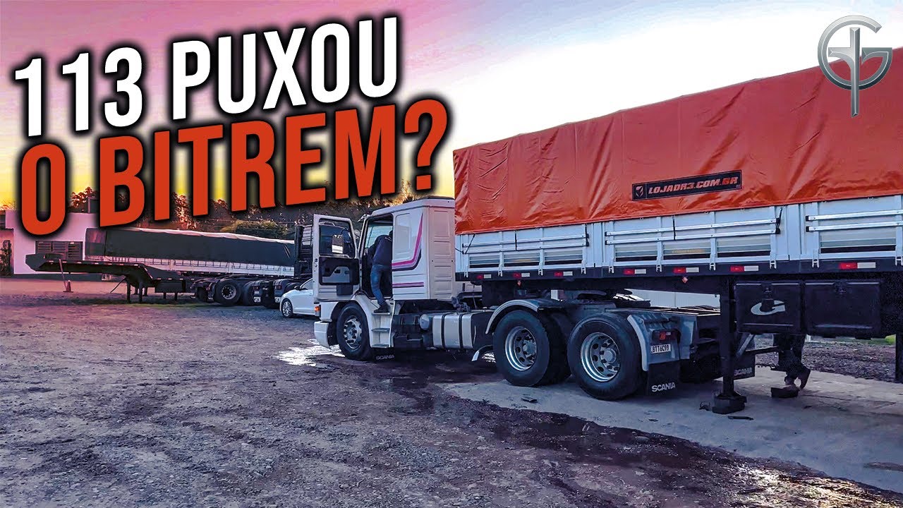 SERÁ QUE O 113 DEU CONTA DE PUXAR O BITREM COM 50 MOLAS??