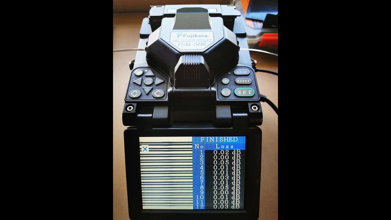 Fujikura 50R 12 Fibre Ribbon Splice Demo