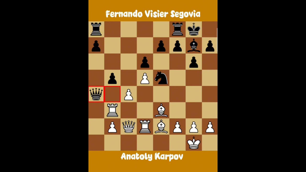 Anatoly Karpov vs Fernando Visier Segovia ◉ Las Palmas Tournament 1977