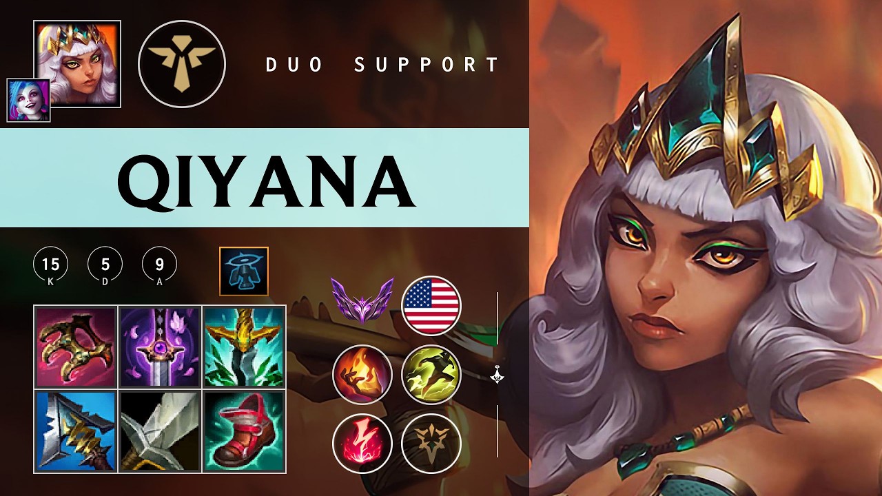 Qiyana Support vs Seraphine - NA Master Patch 26.03