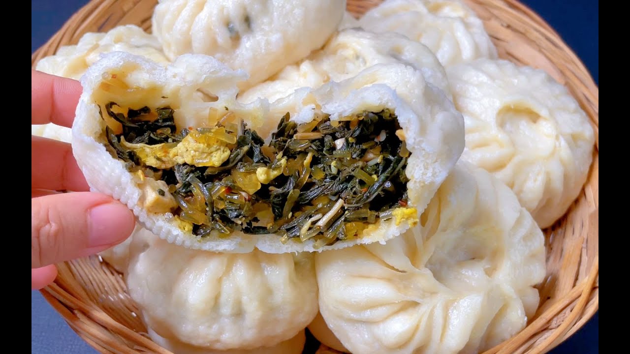 干菜馅包子做法，适合很多种干菜的通用调法，没技巧没难度，超香