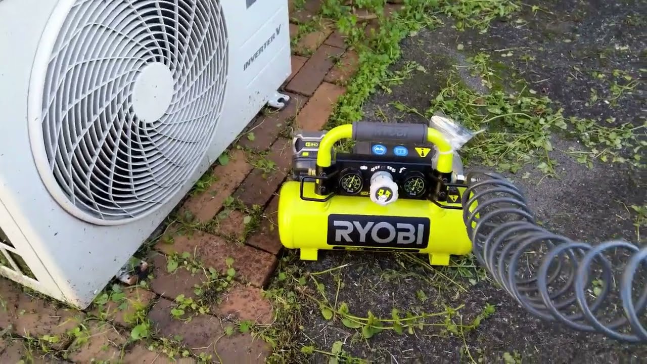 Unboxing and first use of a Ryobi ONE+ Air Compressor R18AC