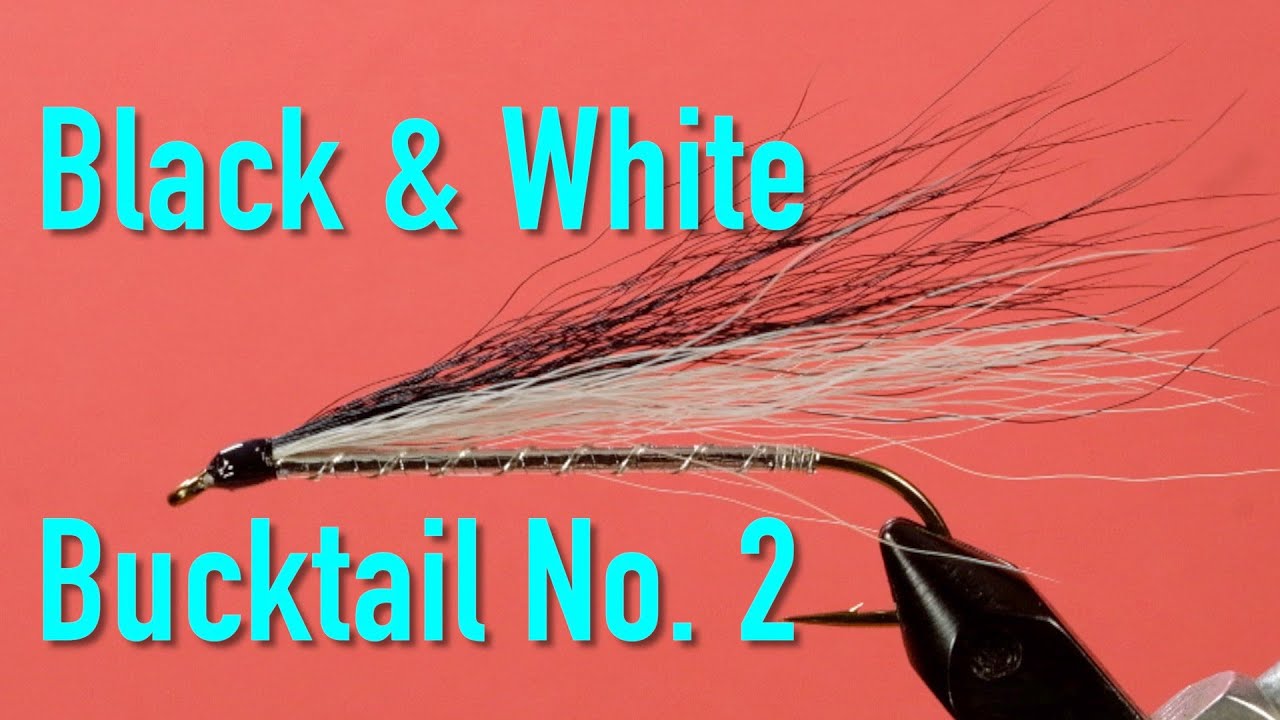 Traditional Bucktails and Streamers: the Black & White Bucktail No 2