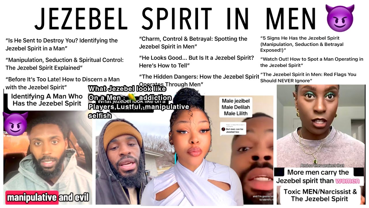 WATCH OUT‼️,”THE JEZEBEL SPIRIT IN MEN 😈💀(manipulation, Seduction,Charm,deception,betrayal 🚩😈