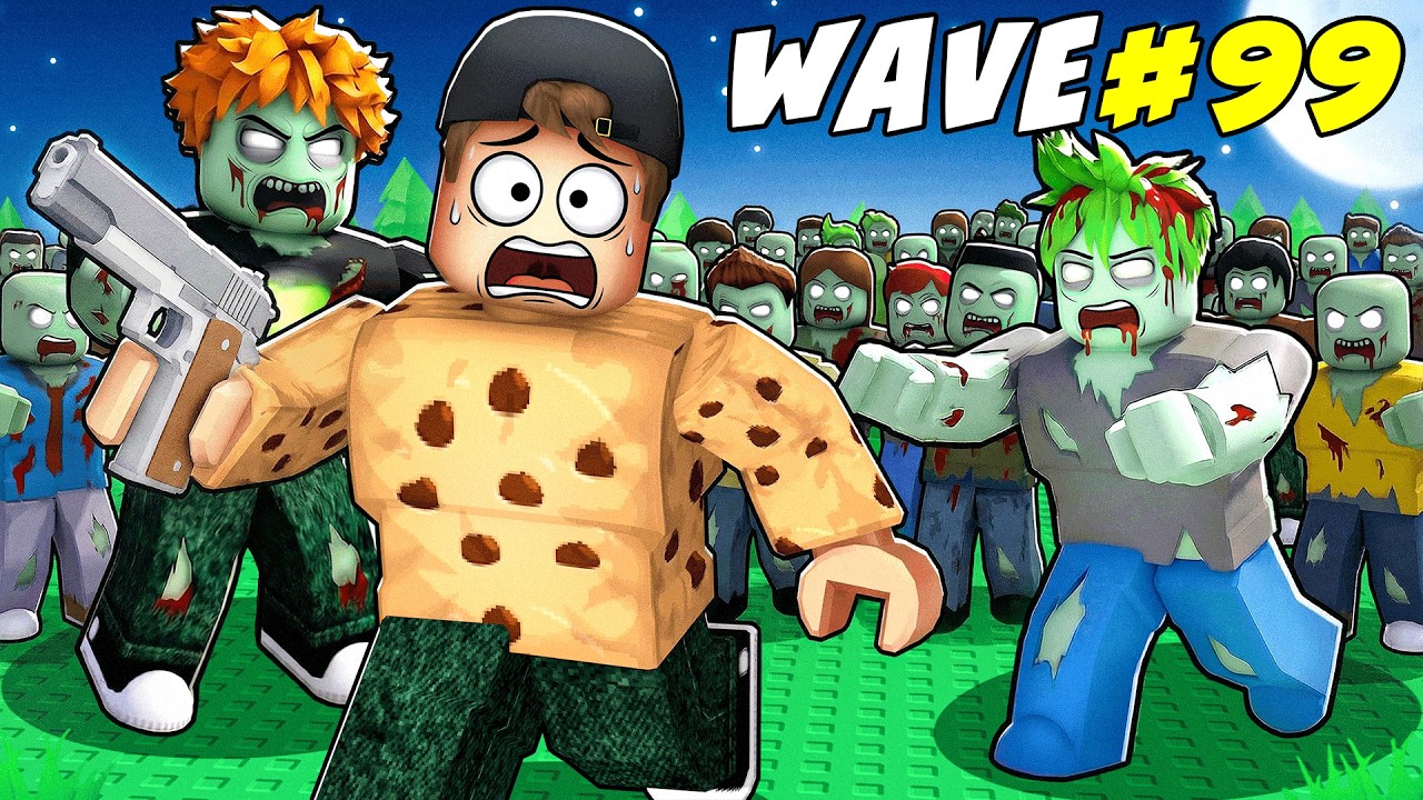 We Survived 100 Waves in Roblox...