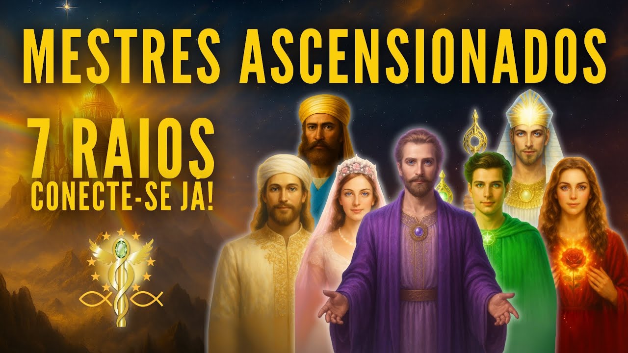 Sinta a Presença dos Mestres Ascensionados | Frequência de Cura 432Hz (Ativação dos 7 Raios)