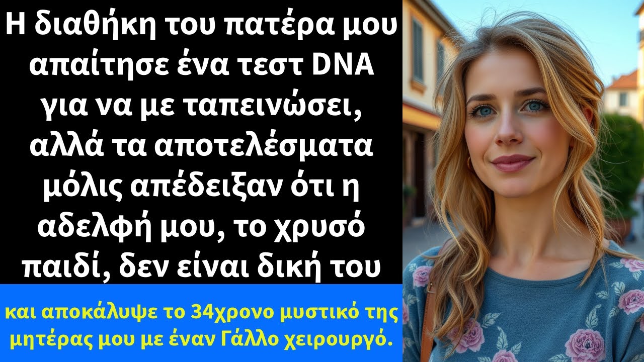 Η διαθήκη του πατέρα μου απαίτησε ένα τεστ DNA για να με ταπεινώσει, αλλά τα αποτελέσματα μόλις