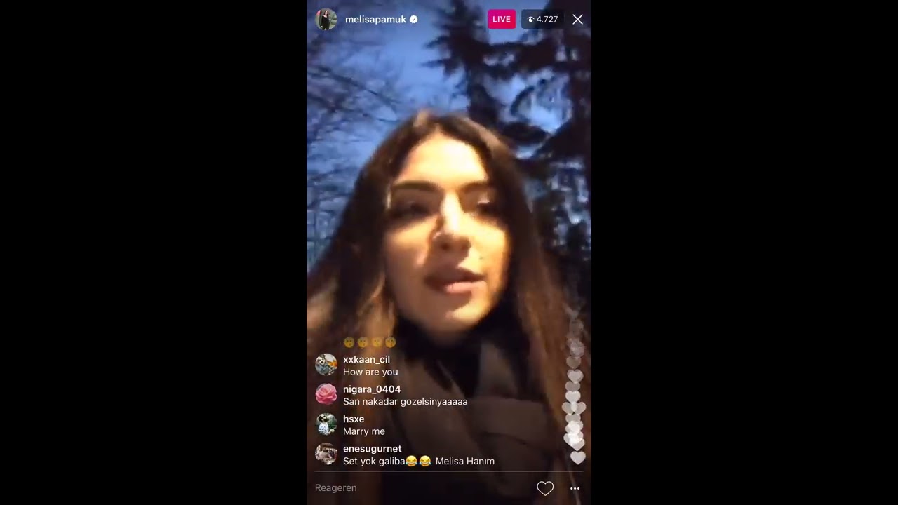 Melisa Asli Pamuk reads comments | Miss Turkey | InstaLive
