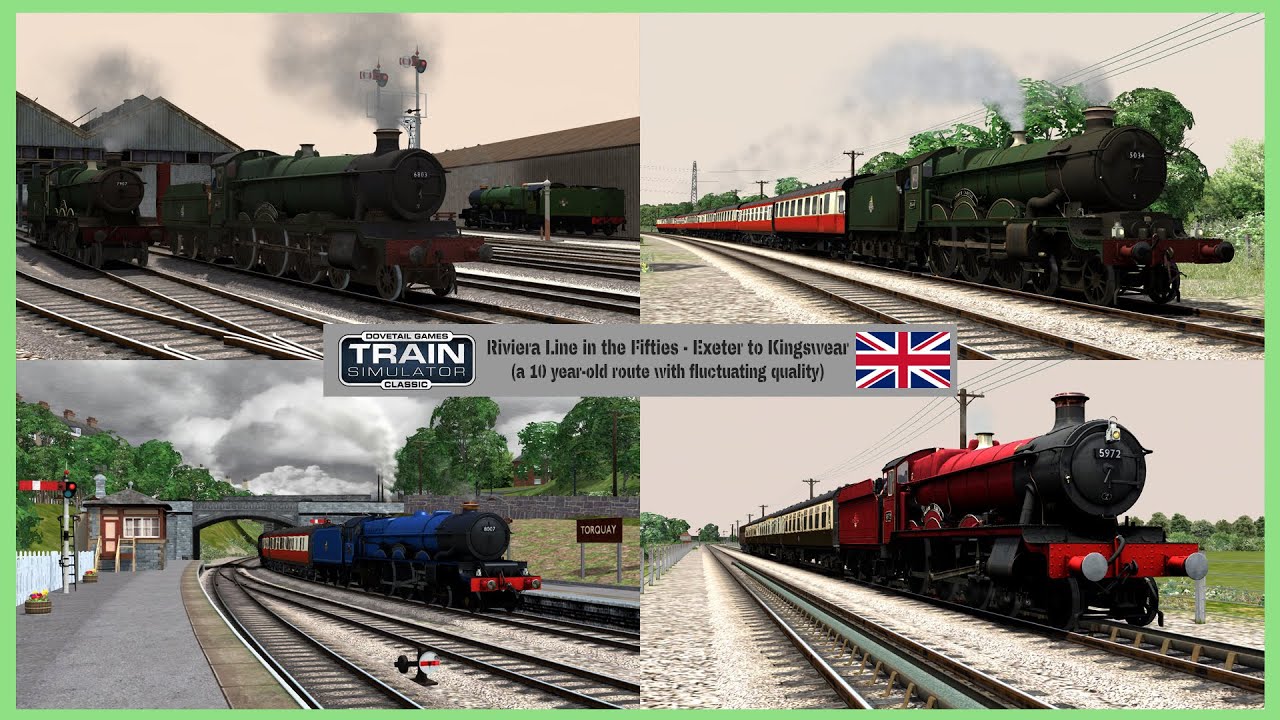 Riviera Line in the Fifties (Exeter to Kingswear) review ~ Train Simulator