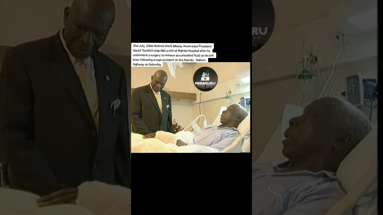 Uncle Moody Awori Visits Retired President Moi in Hospital